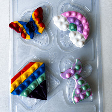 Forma De Chocolate - Forma Acetato Simples - Pop It Divertido 1 - BWB3666